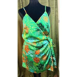 Vici Palm Beach Printed Wrap Front Romper